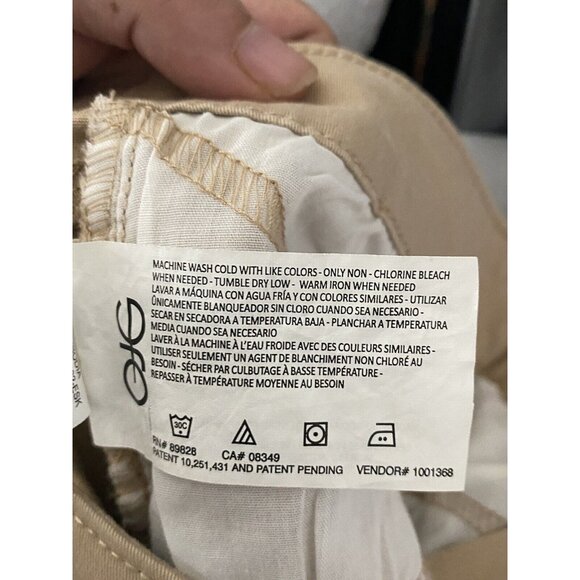 Bandolino Womens Amy Pants Modern Straight Leg Tan Tummy Slimming Comfort Sz 16 - Picture 9 of 13